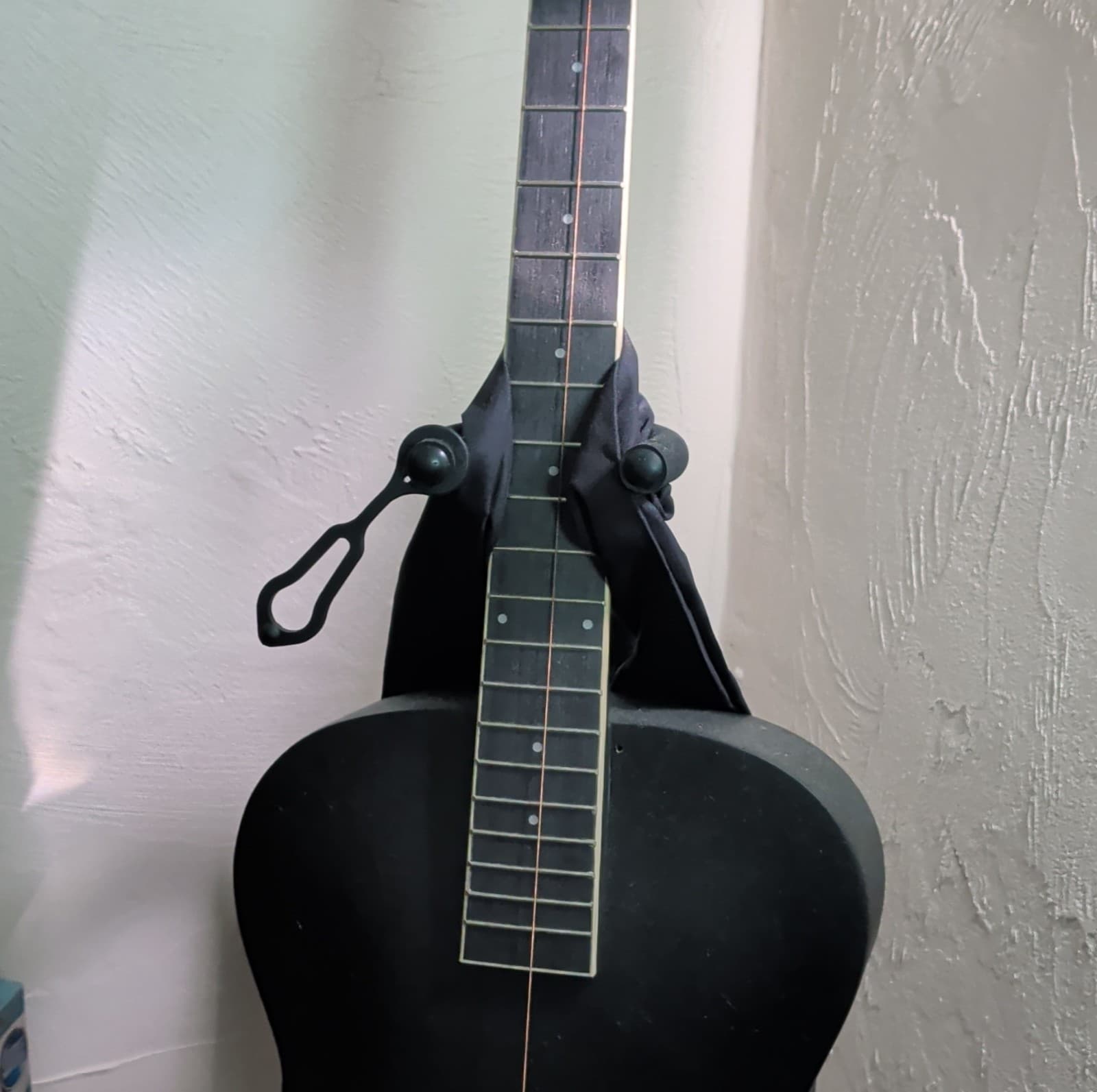 1930's Black Parlor Acoustic Guitar.