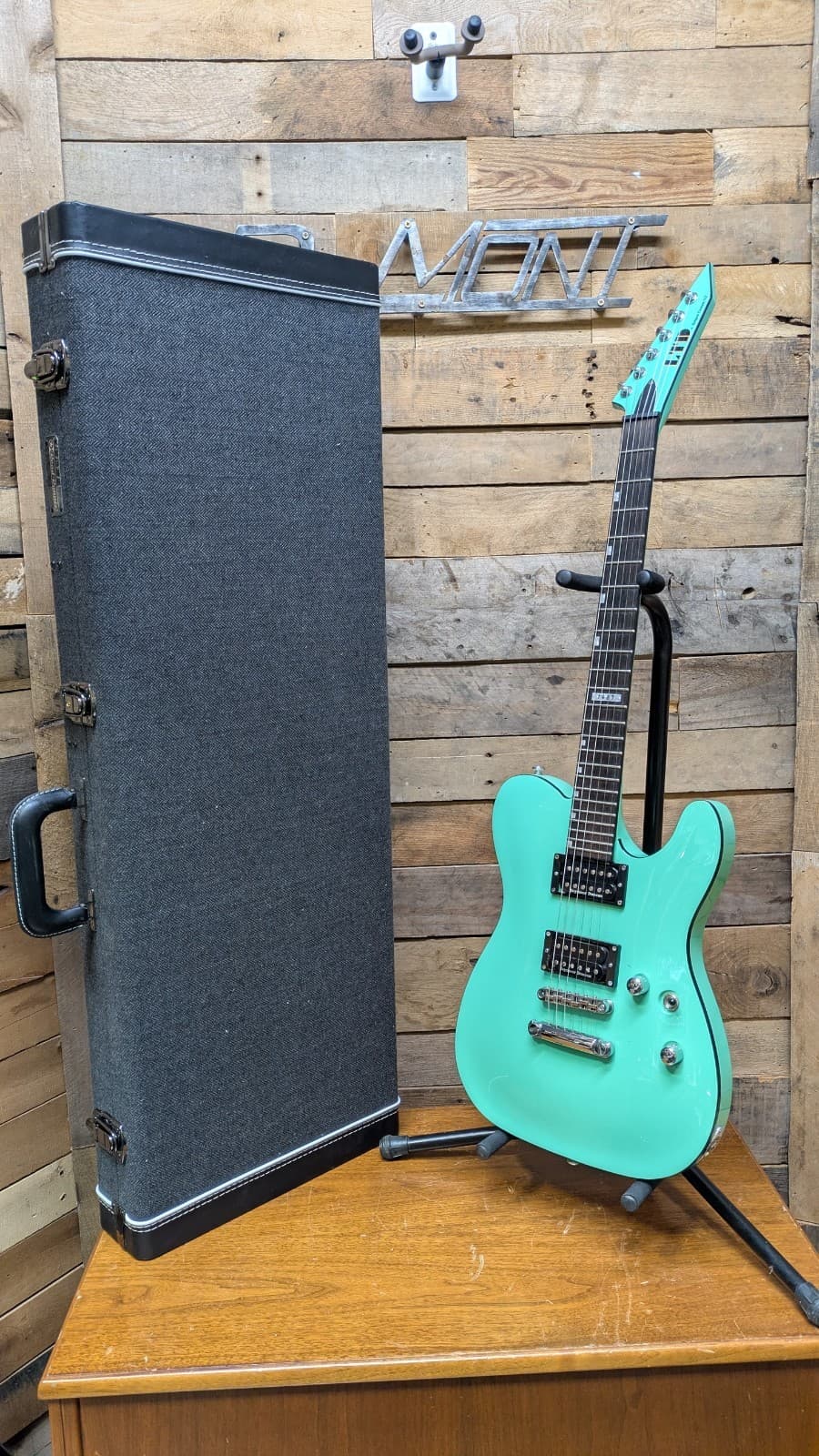 LTD ESP Eclipse '87 Custom NT Reissue Tele Shaped Electric Guitar w/ Hard Case