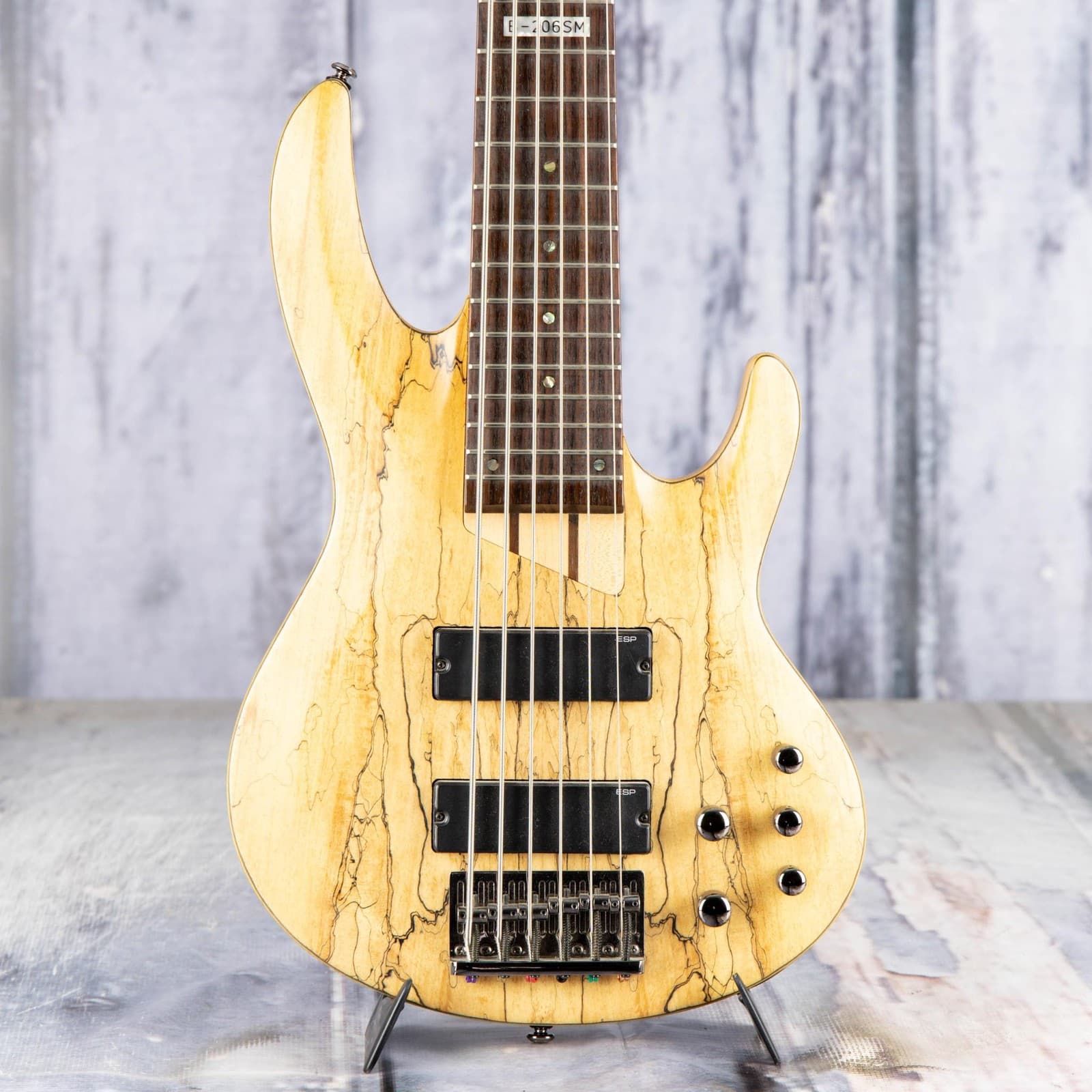 Used ESP LTD 206SM Bass Guitar, Natural