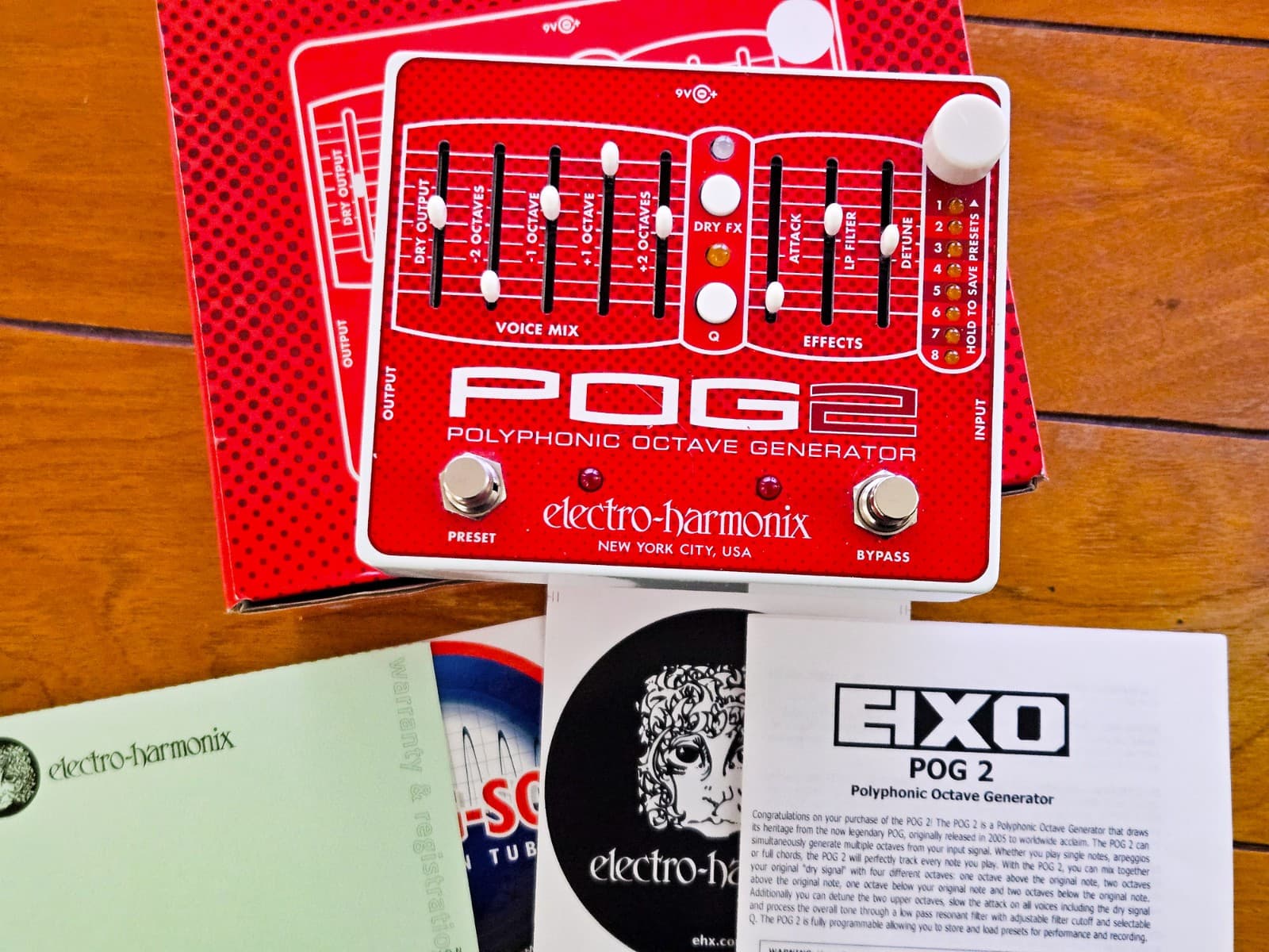 Electro-Harmonix POG2 Octave Guitar Effect Pedal