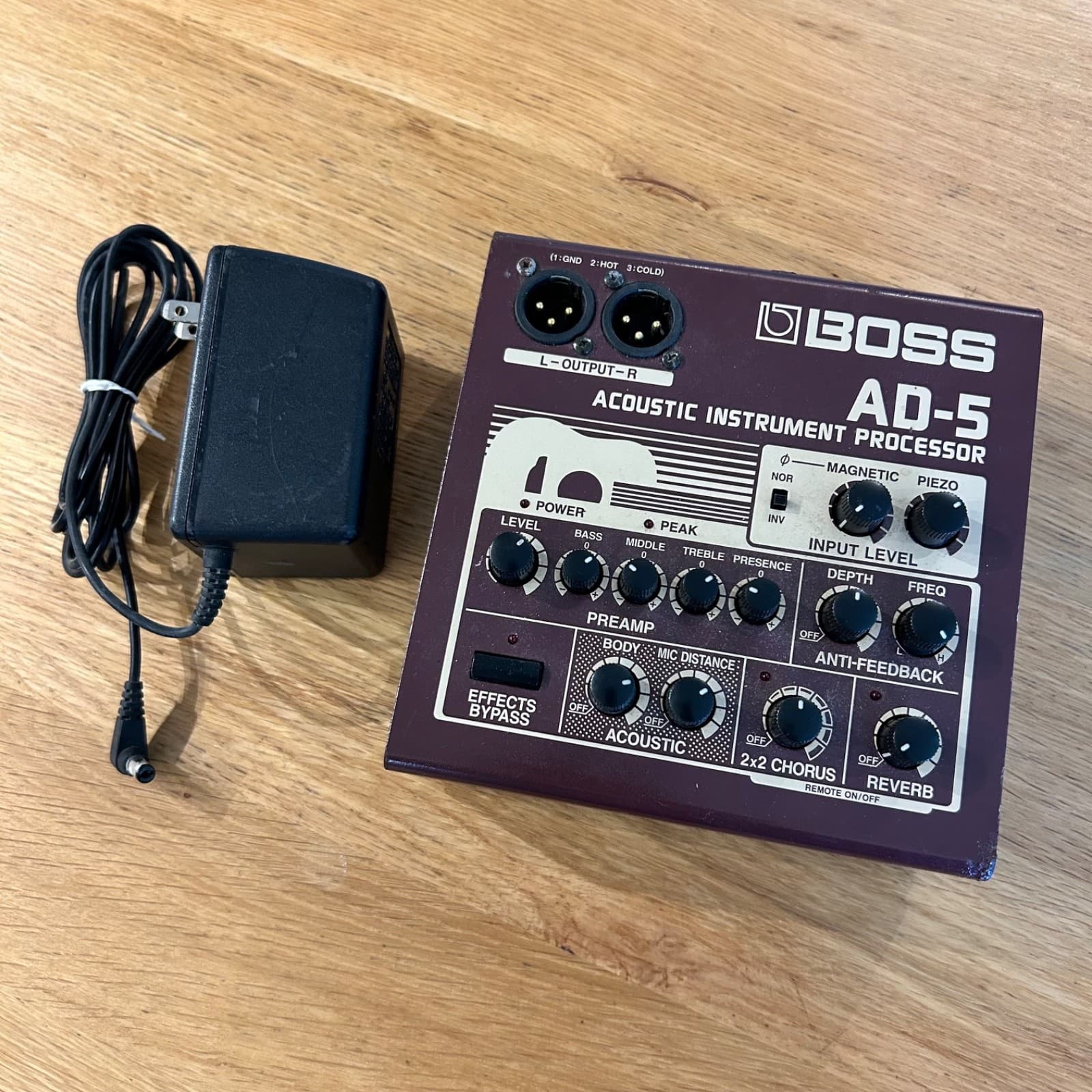 Boss AD-5 Acoustic Guitar Instrument Processor Effects Pedal Tested Japan DI