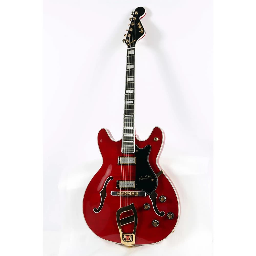 Hagstrom '67 Viking II Hollowbody Guitar Transparent Wild Cherry 197881072759 OB