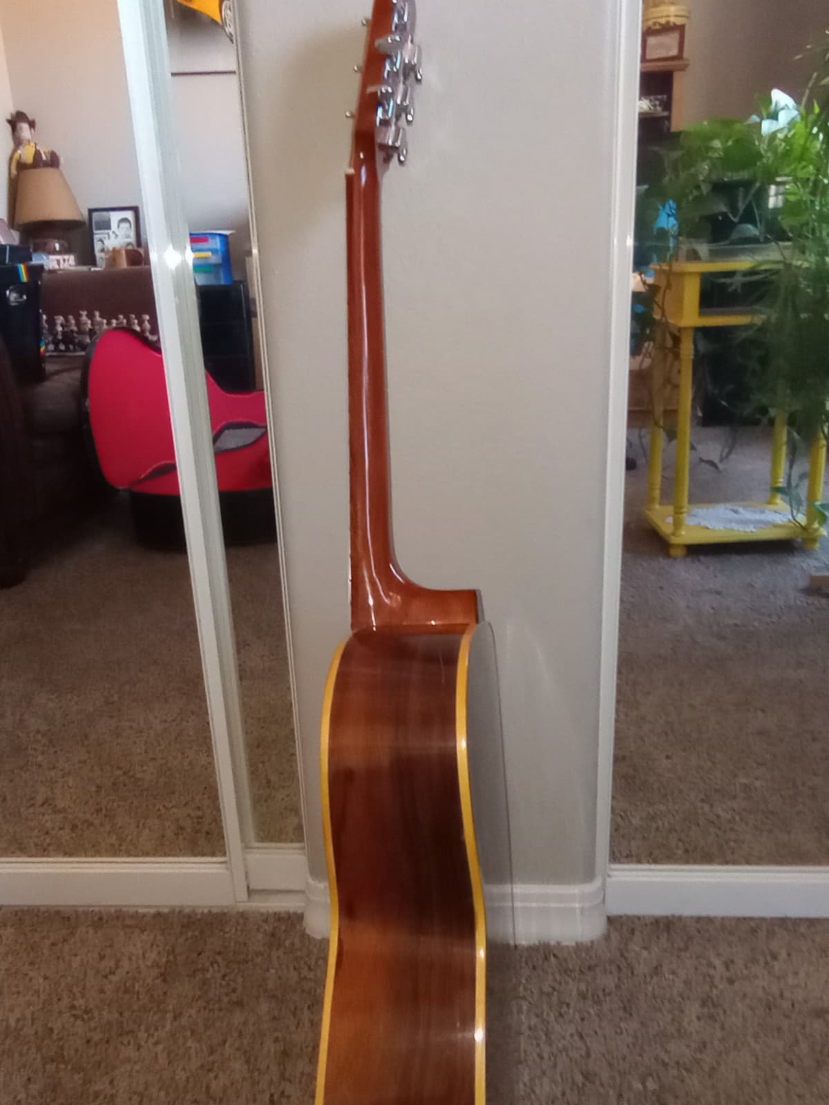 aws-710 giannini 6 steel string acoustic guitar with original case