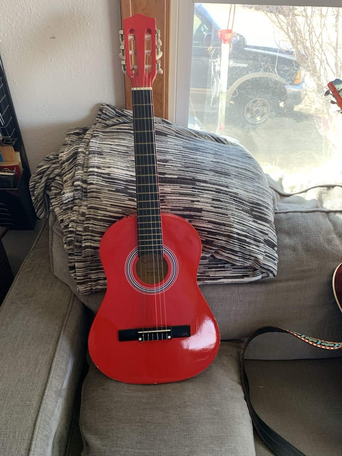 Vintage Kashmir Acoustic Guitar 3/4 Size. Classical/ Folk Guitar