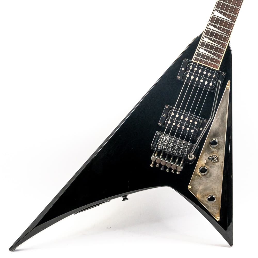 Fernandes JS-100 Randy Rhoads Guitar Black with Floyd Rose Tremolo & Gigbag