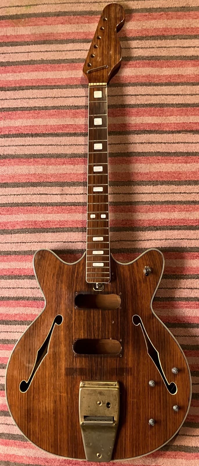 Vintage 60's Kingston Coronado Style Guitar Husk Part/Project MIJ Japan