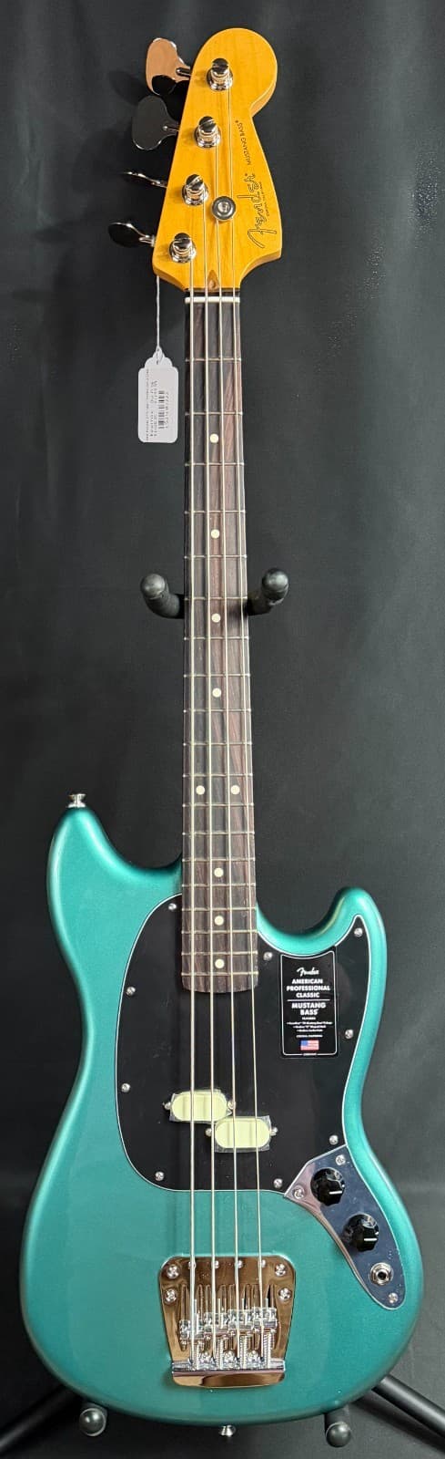 Fender American Professional Classic Mustang Bass 4-String Bass Guitar Sherwood