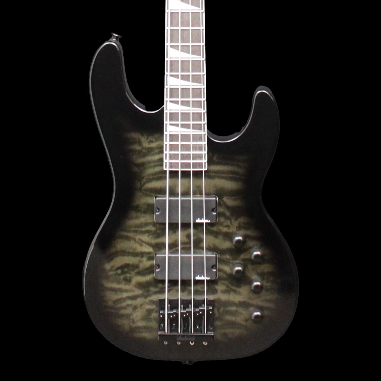 Jackson JS3Q Concert Bass, Amaranth Fingerboard, Transparent Black Burst