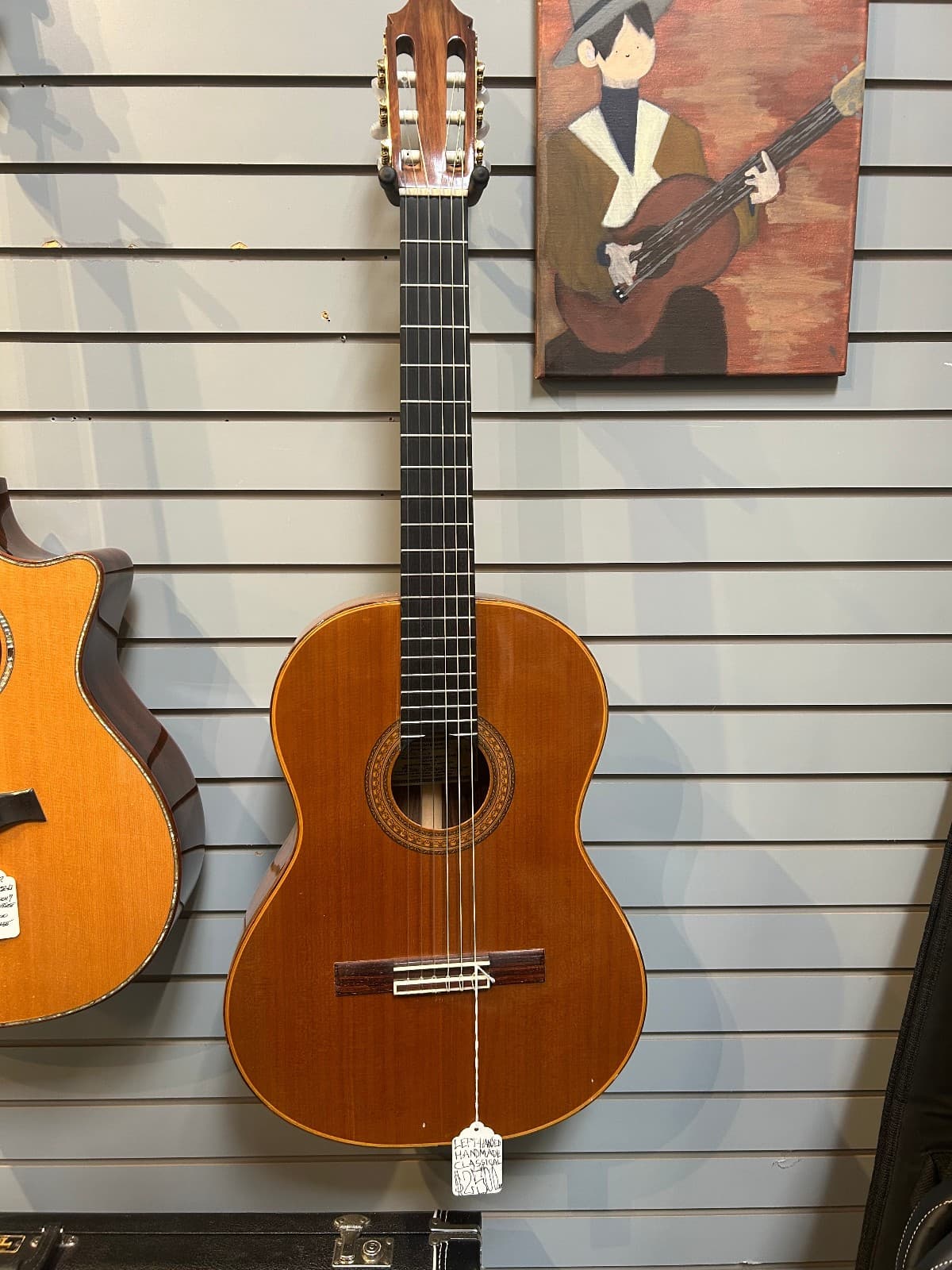 Left handed handmade classical guitar