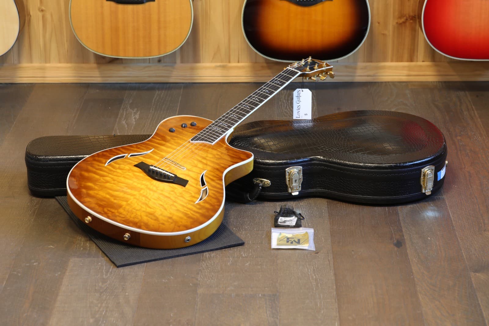 2007 Taylor T5-LTD Custom Acoustic Guitar Quilt Honeyburst + OHSC