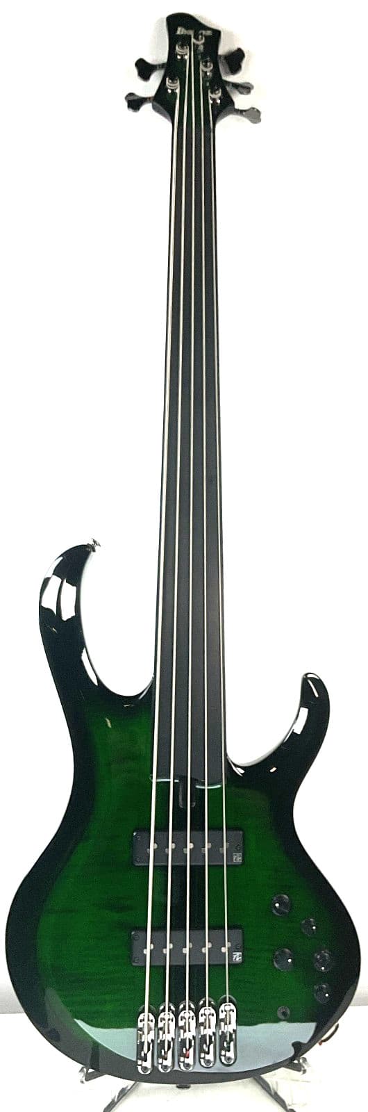 Ibanez Steve Di Giorgio SDGB1 5-str Fretless Bass Guitar - Moss - Faulty Preamp