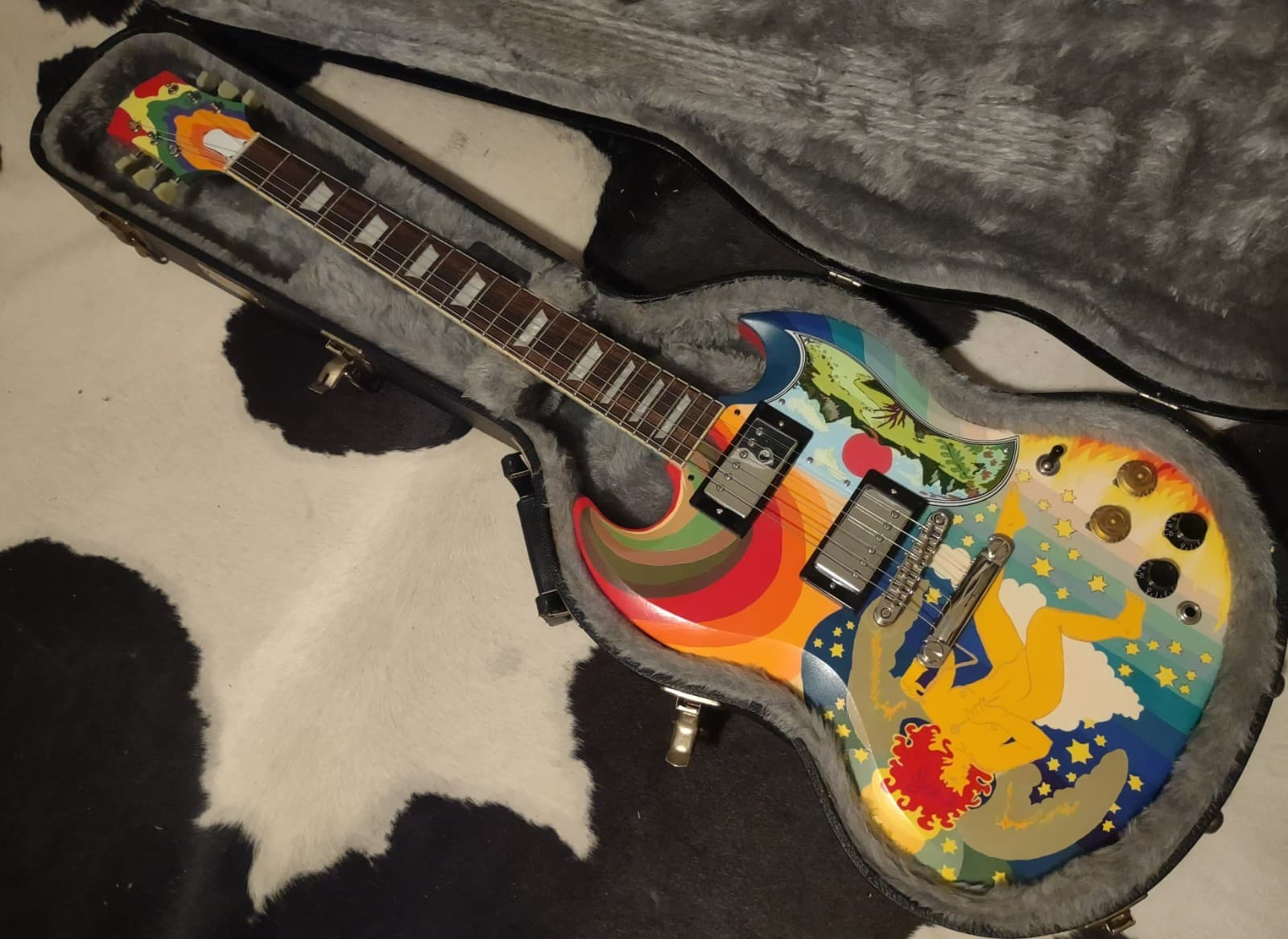 Epiphone/Gibson SG '61 "FOOL" Psychedelic Cream/Eric Clapton Custom Paintjob