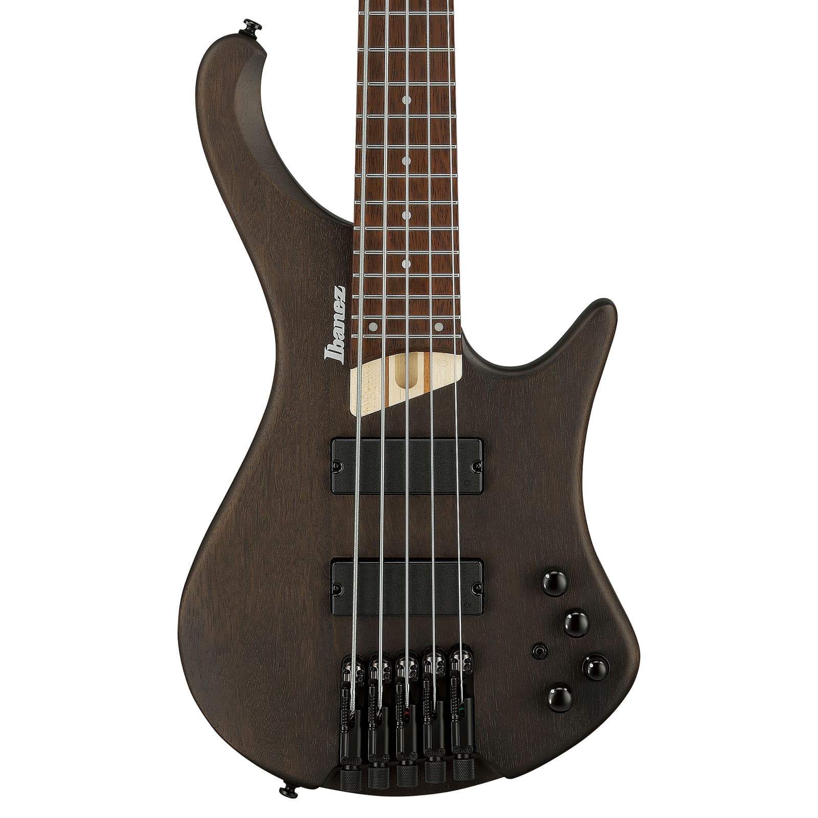 Used Ibanez EHB605WNF EHB Ergonomic Headless 5-String Bass - Walnut Flat