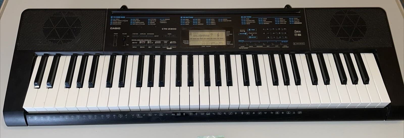 reduced Casio CTK-2300 Electronic #61 Keyboard Piano Synthesizer WORKS EUC
