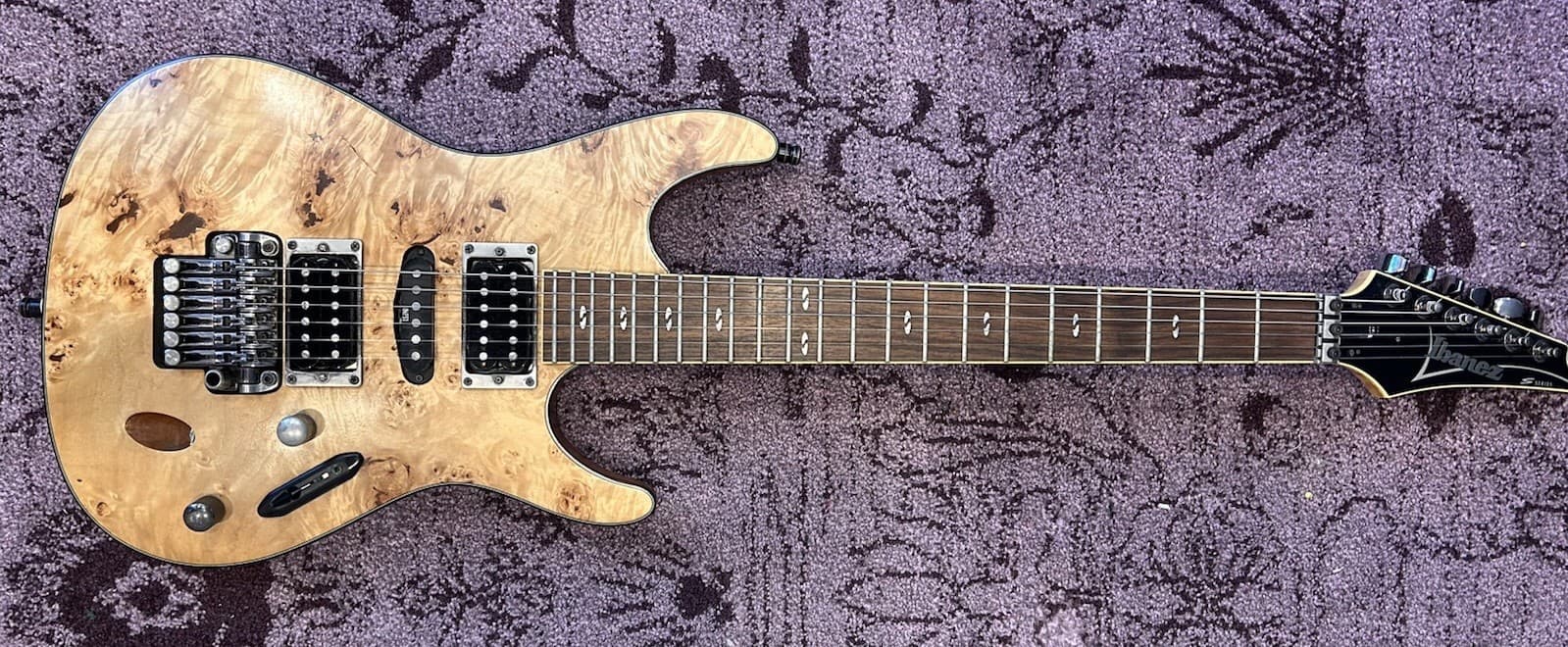 Ibanez S670PB S Series Electric Guitar Natural, 6-String, w/ Case & Tremolo Arm