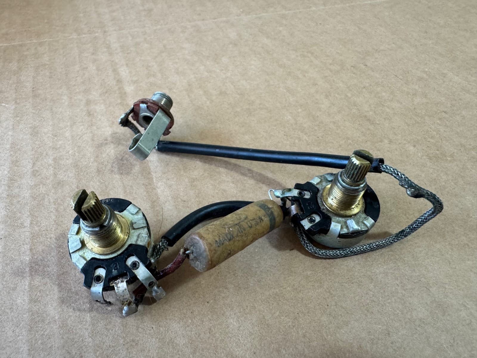 Gibson Vintage 1955 ES Les Paul Junior Control Harness Volume Tone Pots Cap 1956