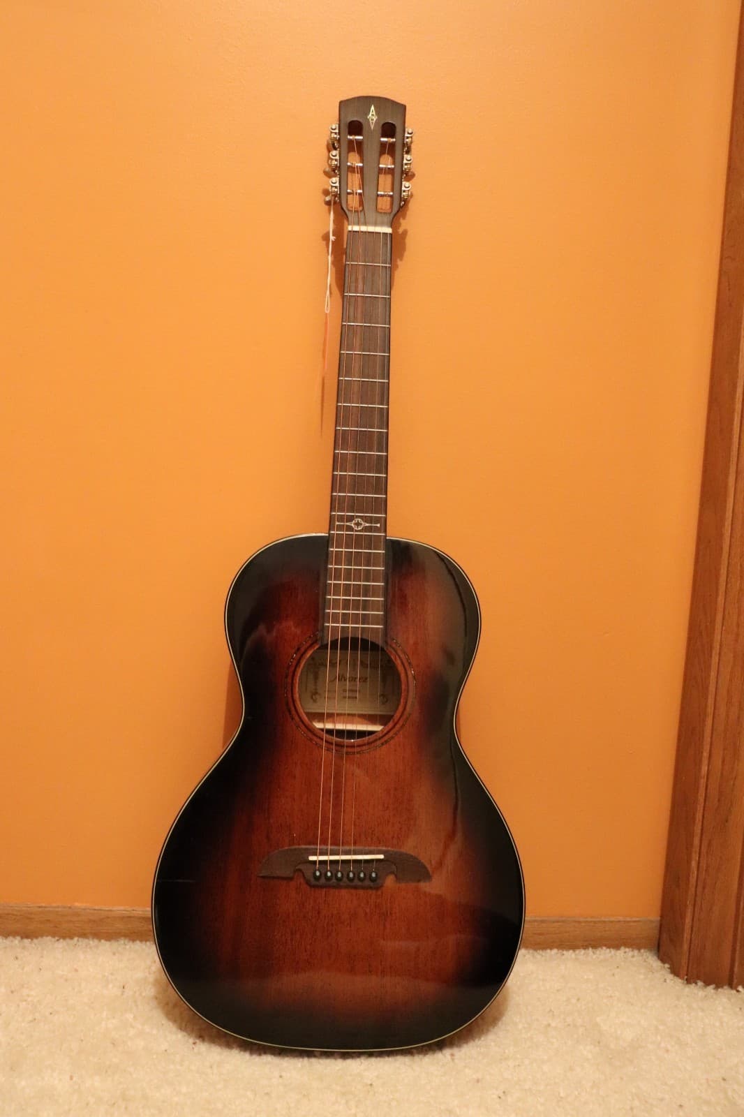 Alvarez AP66SHB Artist Series Parlor Acoustic Guitar Shadowburst Solid Mahogany