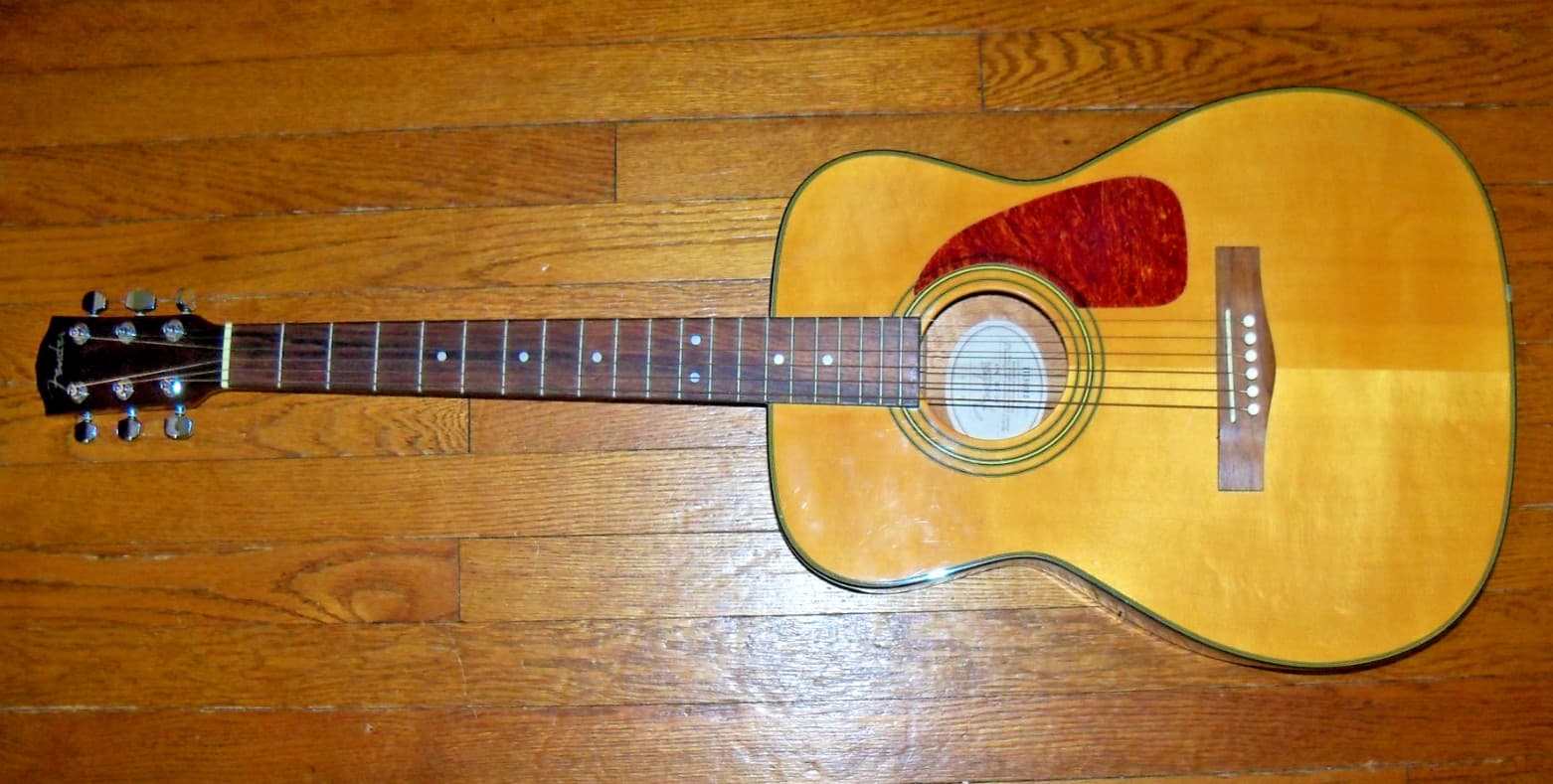 Vintage Fender GC23S Grand Concert Acoustic Guitar Natural