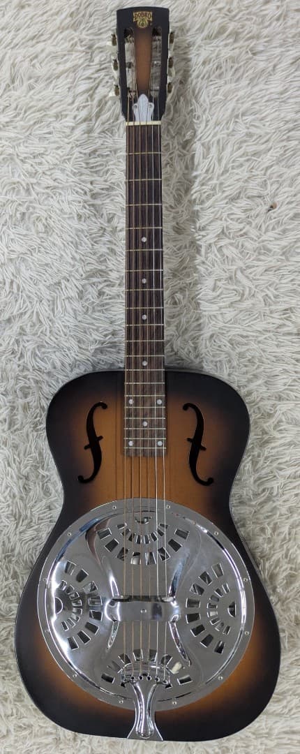 1996 OMI/Gibson Dobro Model F60 Roundneck Resonator guitar with hardshell case