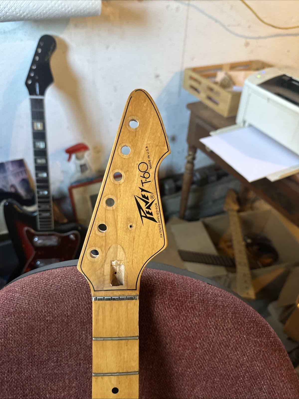 Original Vintage Peavey USA T-60 Electric Guitar Neck.