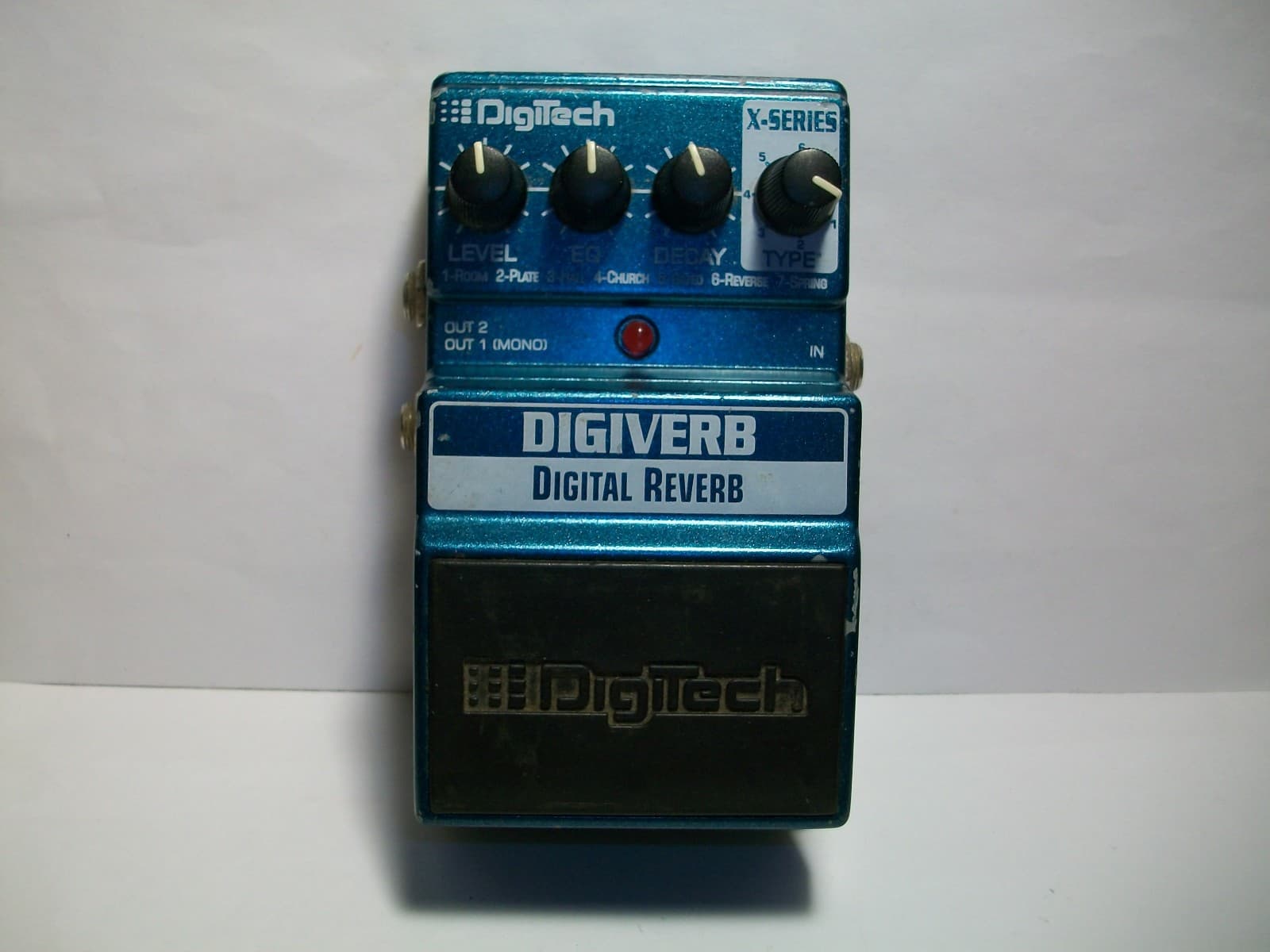 Digitech Digiverb Digital Reverb Guitar Pedal X Series Working As/Is READ