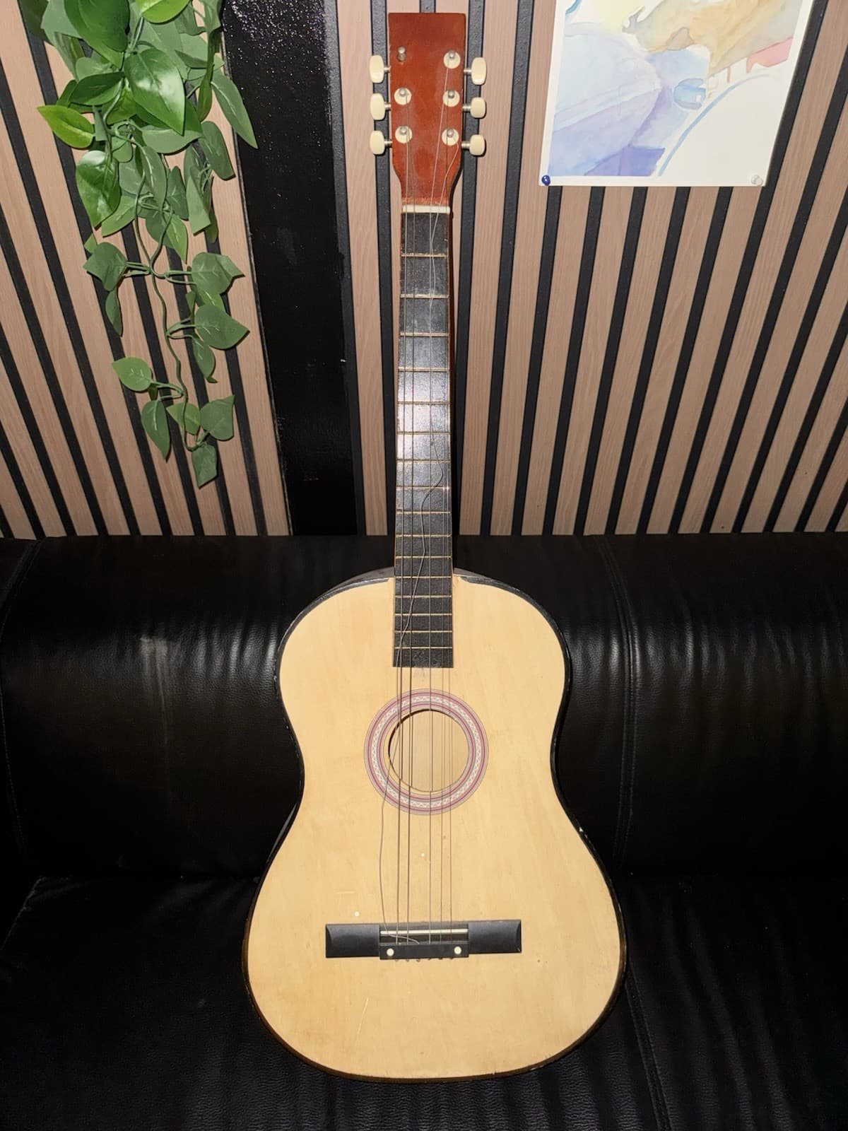 Beginner Classical Acoustic Guitar Nylon String – Student Guitar – Needs Strings