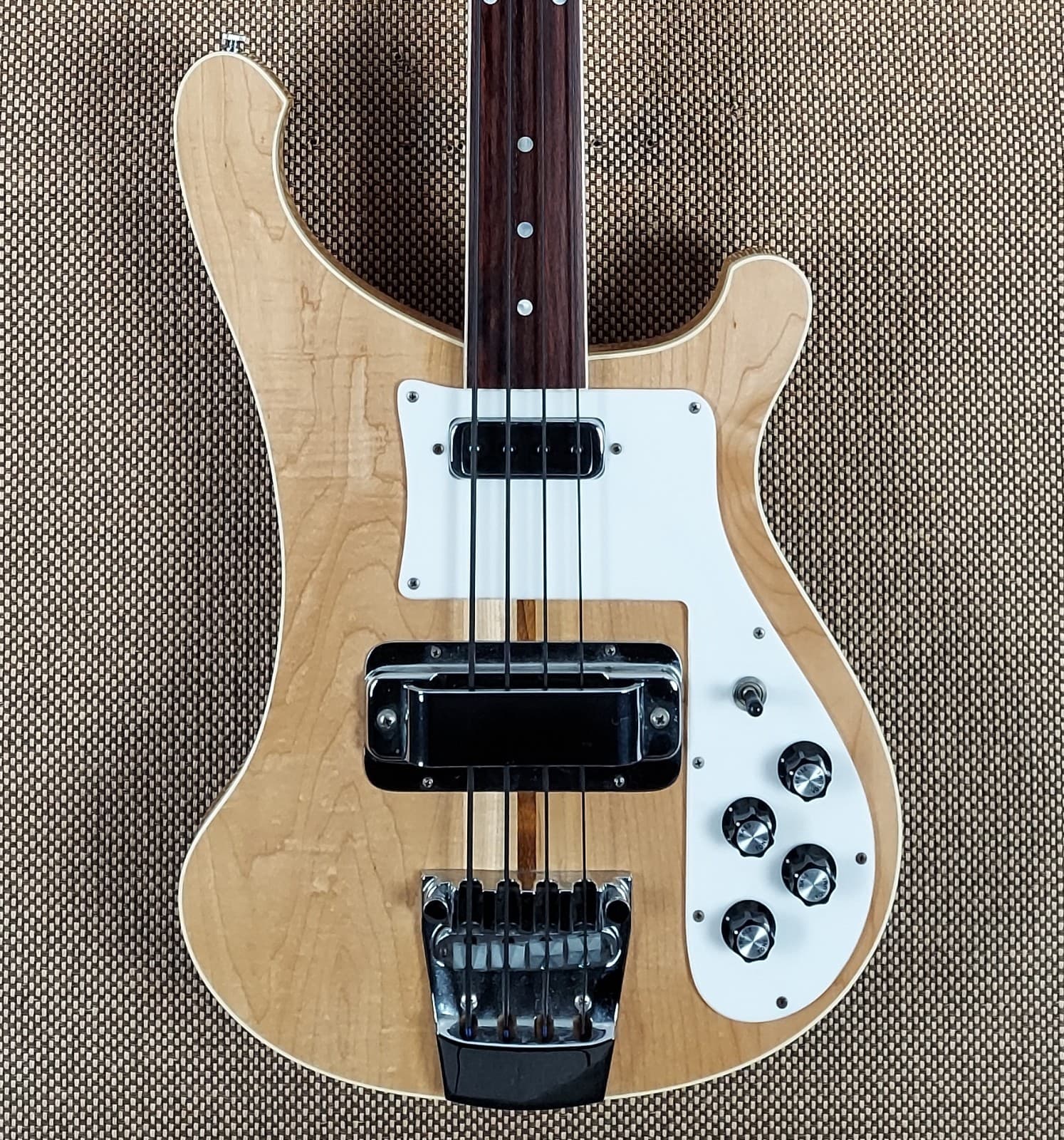 1974 Rickenbacker 4001 Factory Fretless Bass Mapleglo 100% Original (217)