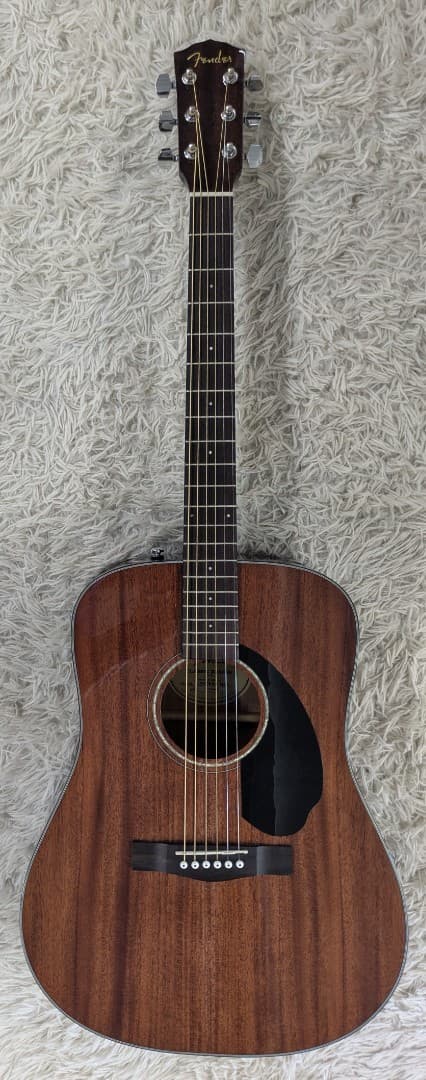 Fender CD-60S All Mahogany Acoustic Dreadnought Guitar, Gloss Finish w/Bag
