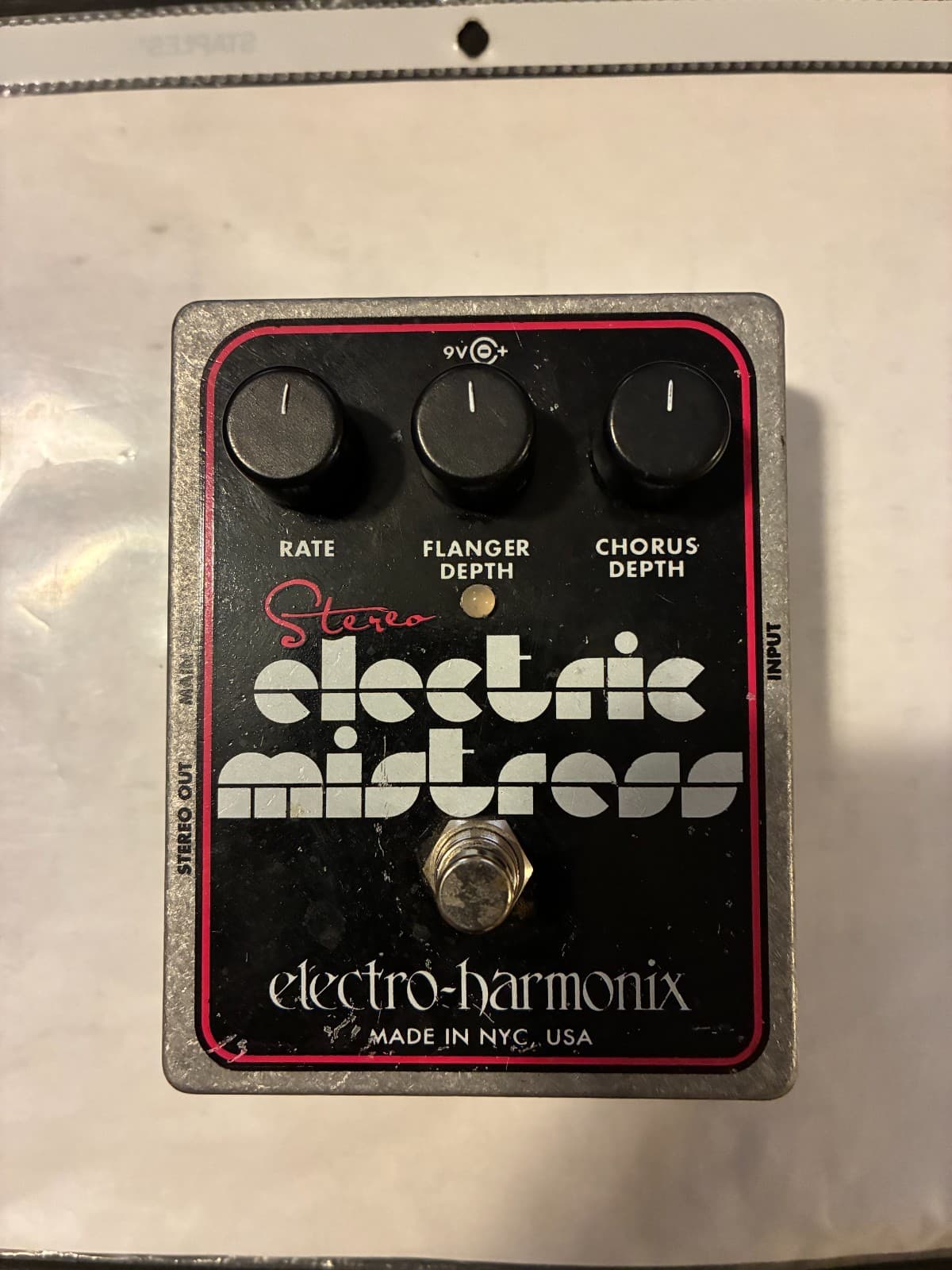 Electro-Harmonix Stereo "Electric Mistress" Flanger Chorus Guitar Pedal
