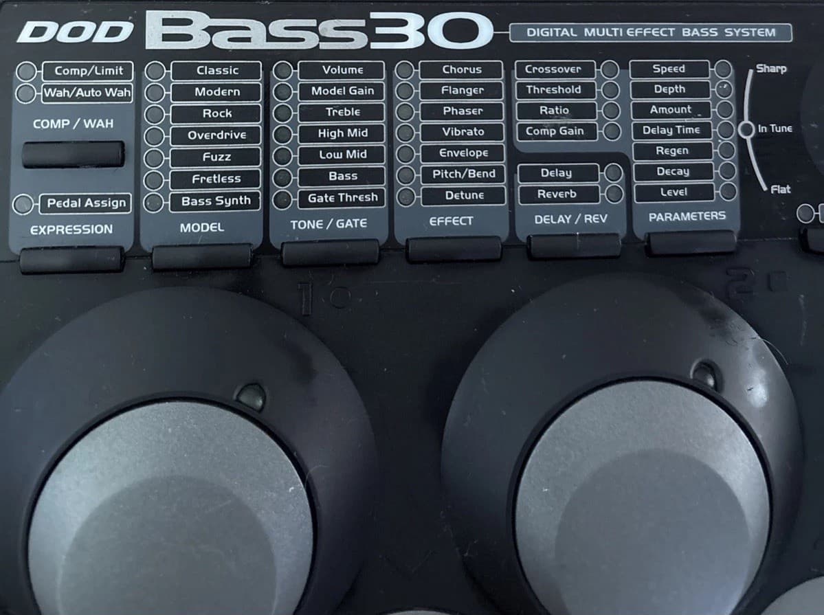 DOD Bass30 Digital Multi Effect Bass Guitar System Vintage Effects Processor