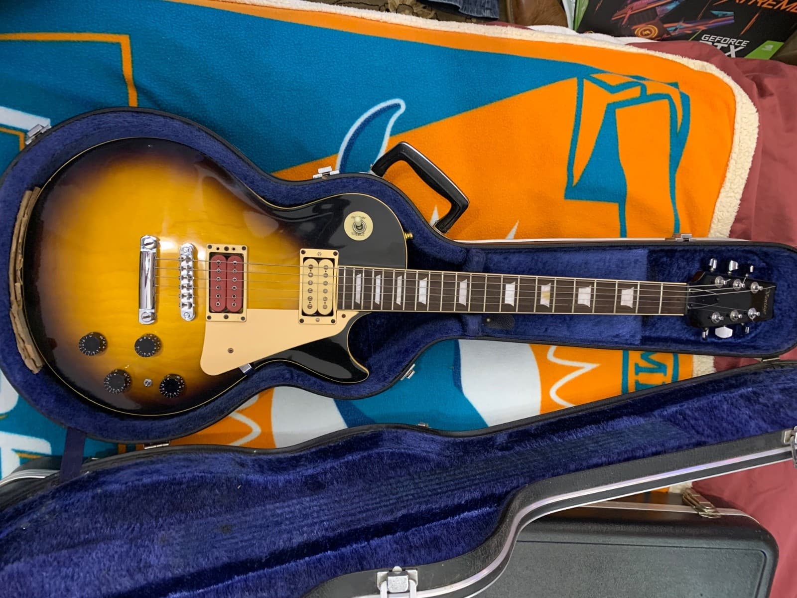 Vantage L P Style 46Yrs Old Electric Guitar PLEASE 👀 SEE PICS👀H G 🇧🇷 🪵