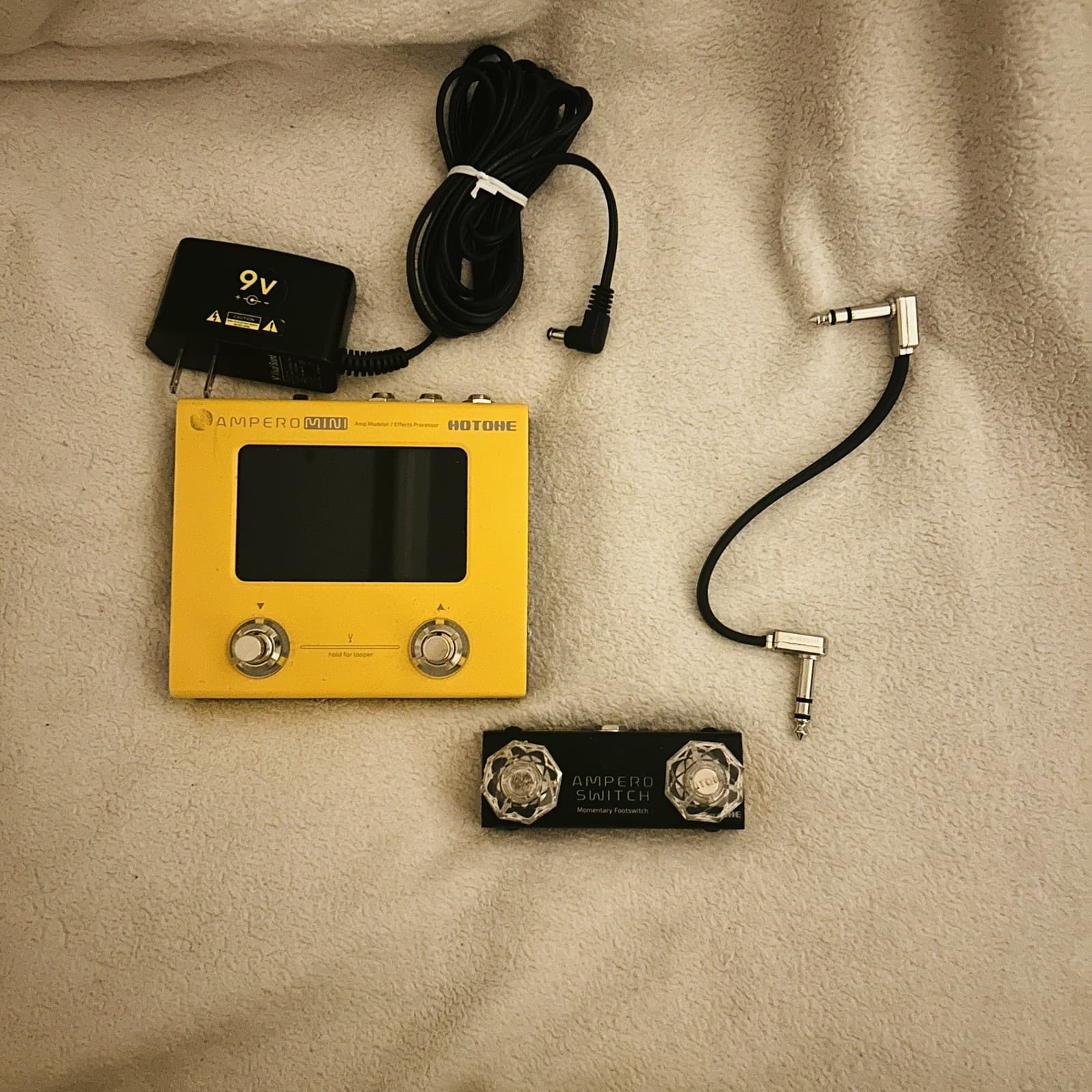 Hotone Ampero Mini Guitar Bass Amp Modeling IR Cabinets EffectPedal YELLOW Lot!!