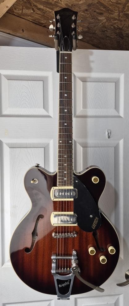 Gretsch G2622T-P90 Streamliner 6 String Hollow Body Brown Black Electri (I-5390)