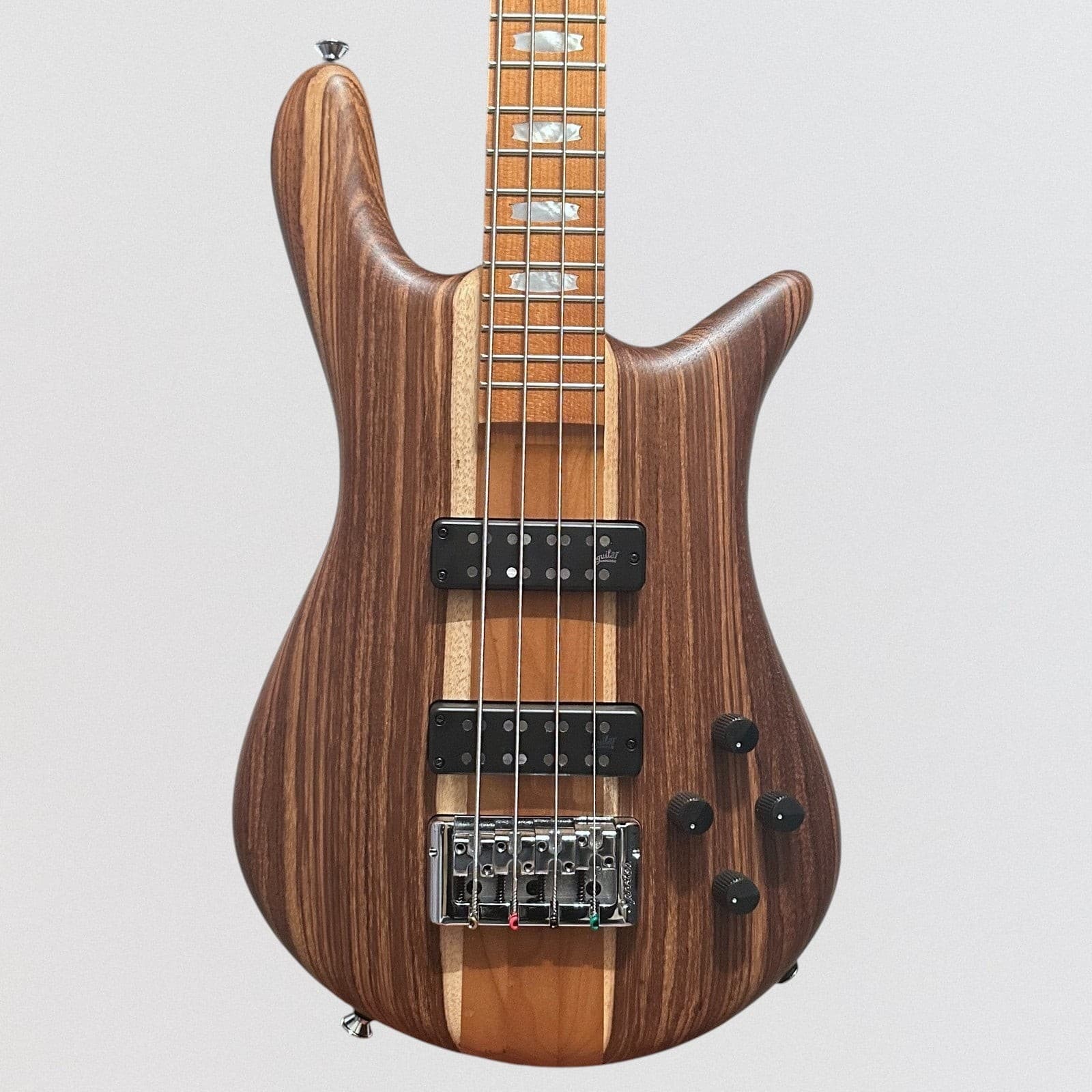 Spector Euro 4-String RST Zebrawood Electric Bass Guitar - Natural Matte