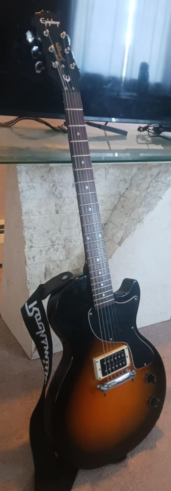 Epiphone Les Paul Junior Vintage Sunburst Limited Edition Rare Piece Fast Ship