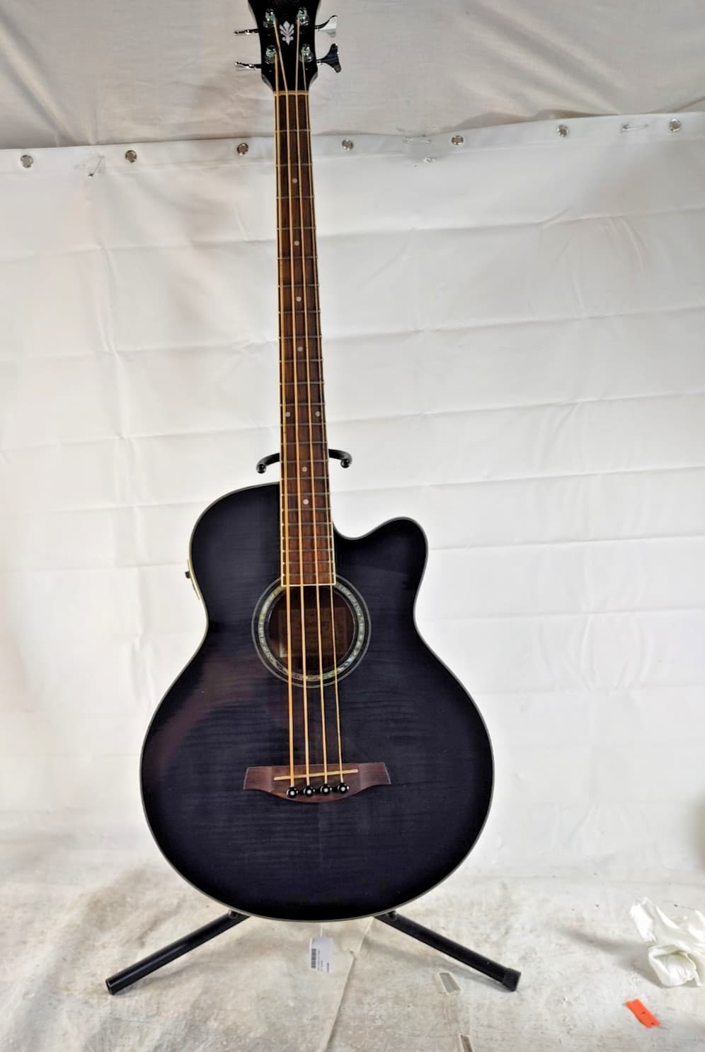 Ibanez AEB20E-TKS Acoustic Bass Guitar Silver Burst