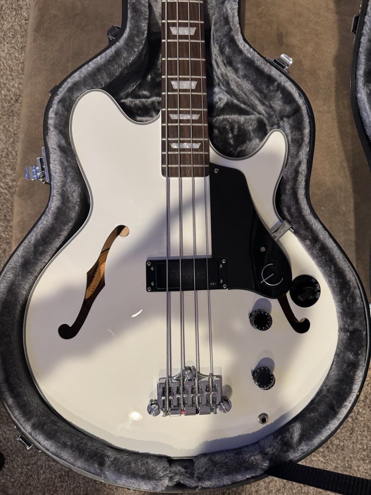 Epiphone Jack Casady Hollow Body Bass White