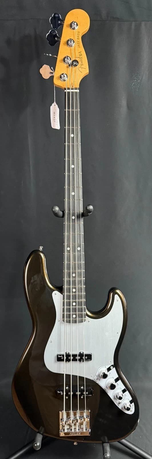 Fender American Ultra II Jazz Bass 4-String Bass Guitar Texas Tea Finish w/ OHSC