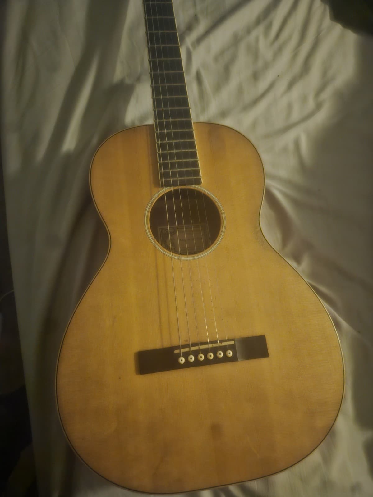 Parlor Acoustic Guitar 6 String Brown Wood Right-Handed