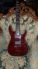 Beautiful 1 Owner Schecter Hellraiser C-1 Guitar, Black Cherry