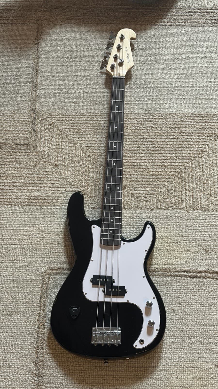 Stedman Bass Guitar Professional 4 String Black