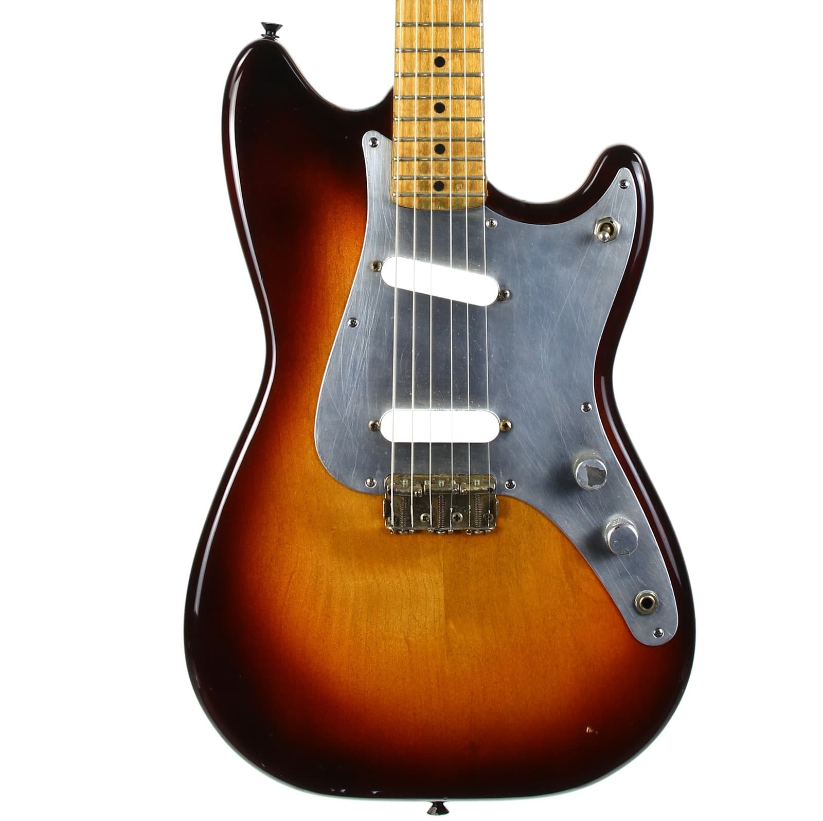 1957 Fender Duo Sonic Vintage Guitar w Original Case | Birdseye Maple Neck!