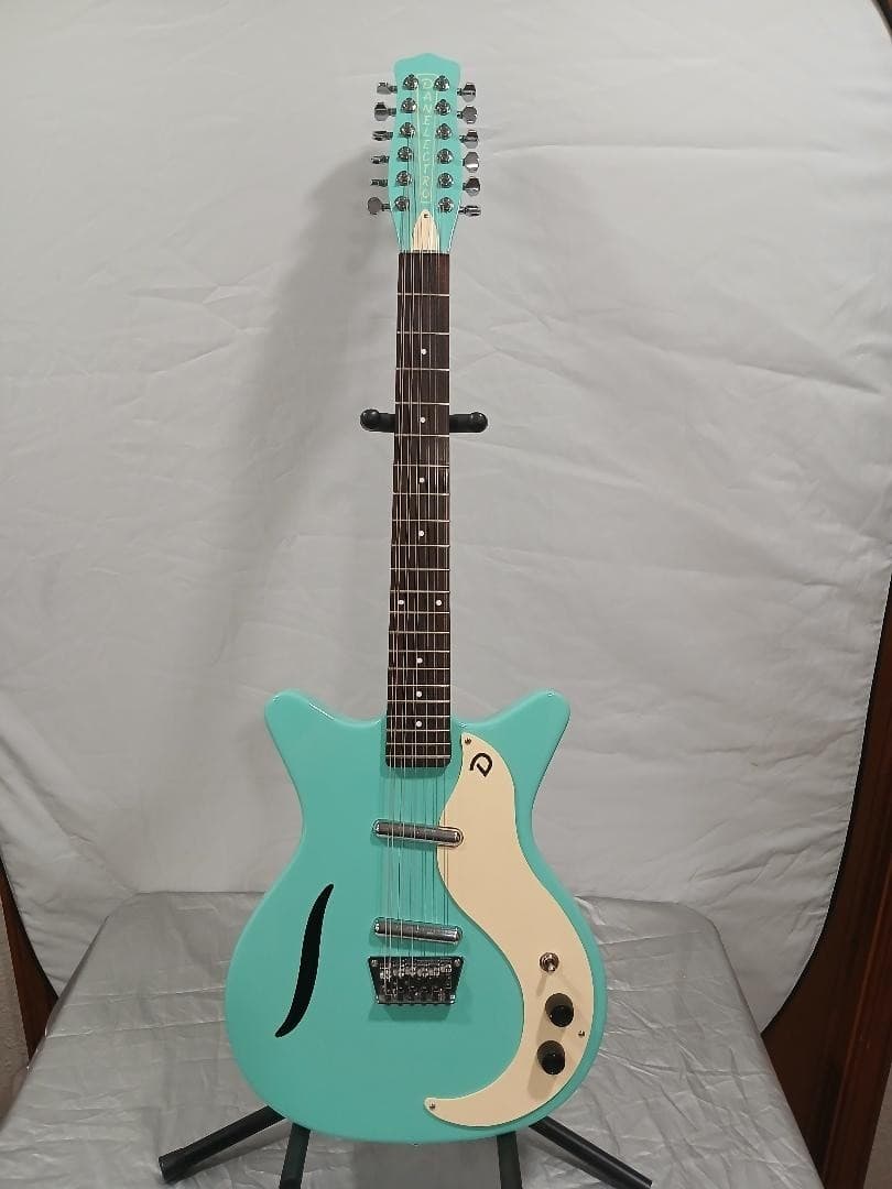Danelectro '59 SDC 12 String Electric Guitar-Turquoise-Mint Cond.-Made in Korea