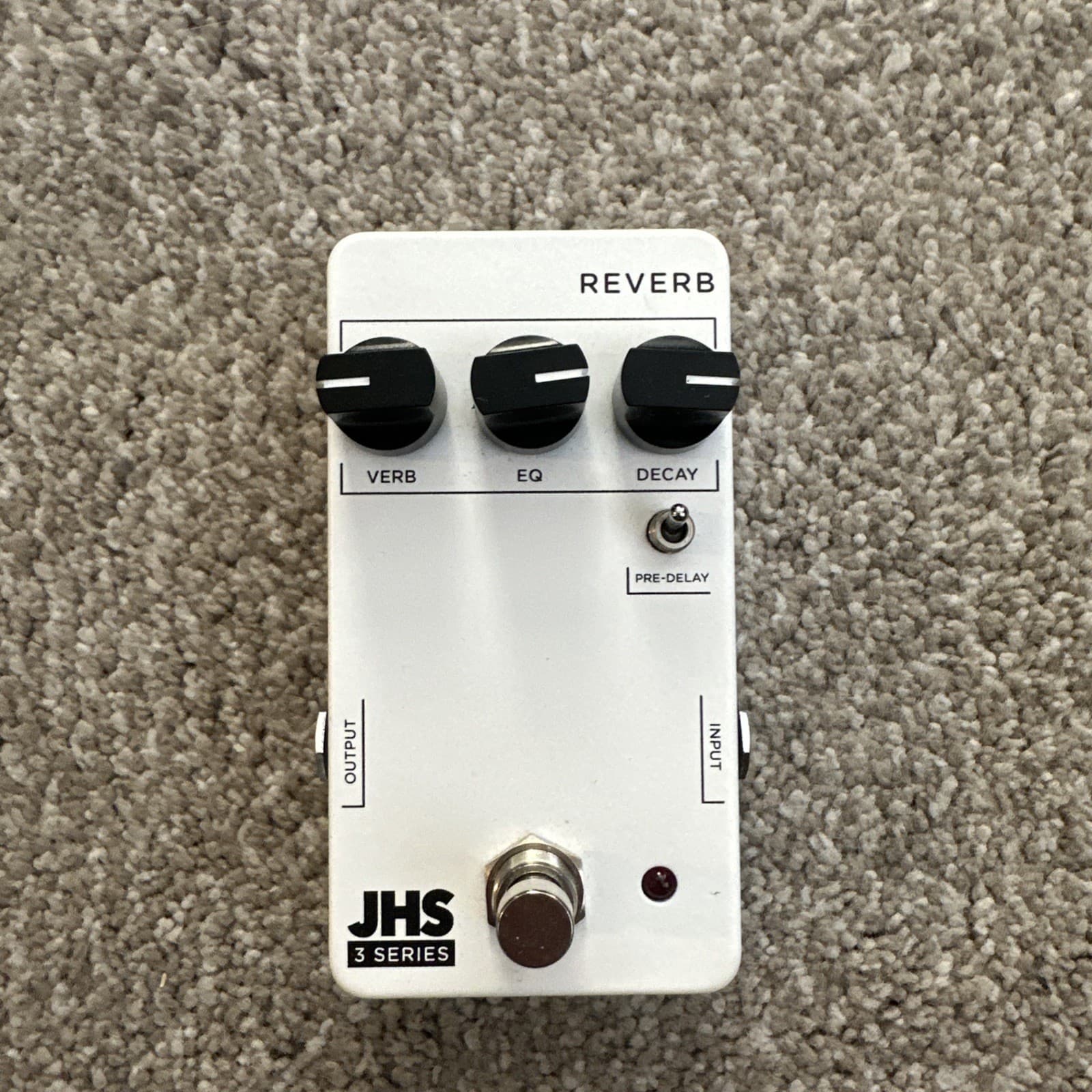 JHS 3 Series Reverb Guitar Pedal (White)