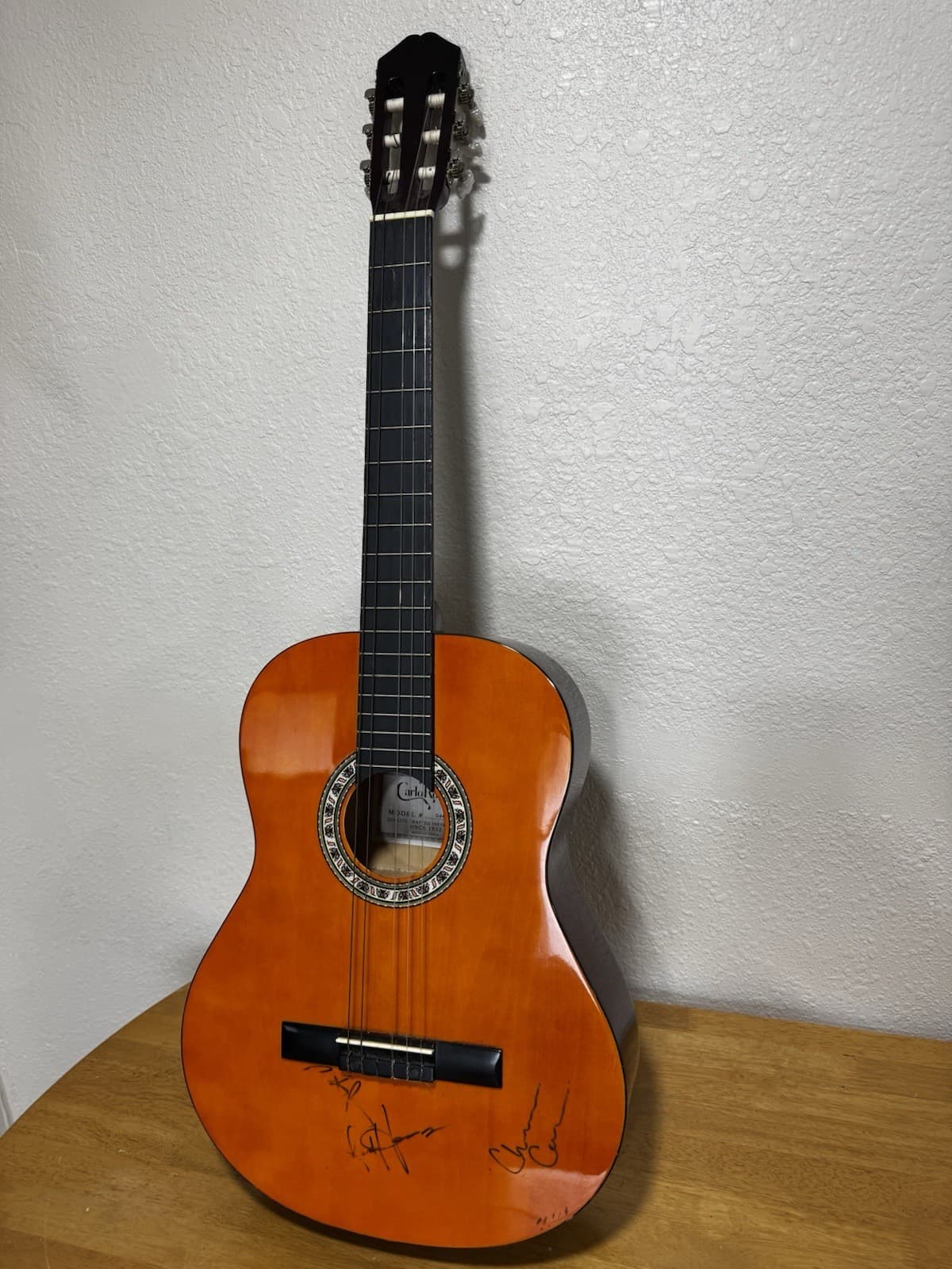 Carlo Robelli C-941N 4/4 Classical Acoustic Guitar Full Size Nylon w/ Signatures