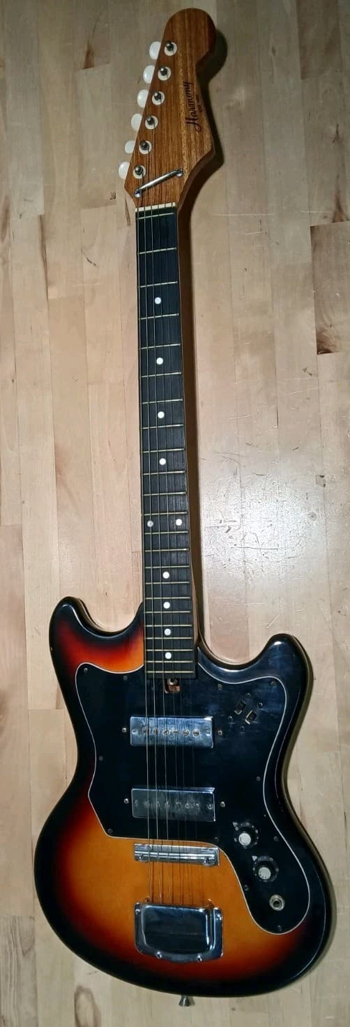 Vintage 1970s Harmony H802 Guitar