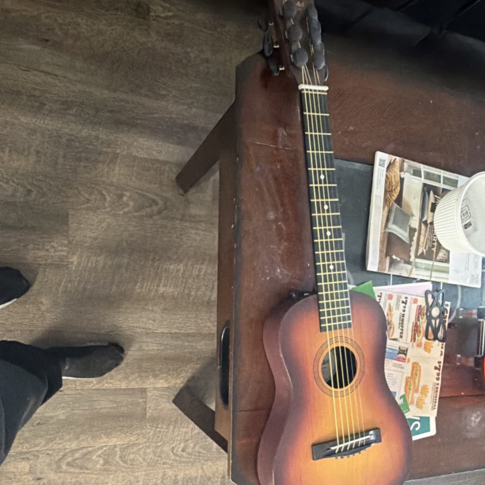 First Act Children's Acoustic Guitar Sunburst 6 String Wood