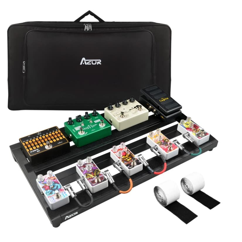 Guitar Effect PedalBoard With Bag AZOR Board AluminumAlloy Guitar Parts Big Size