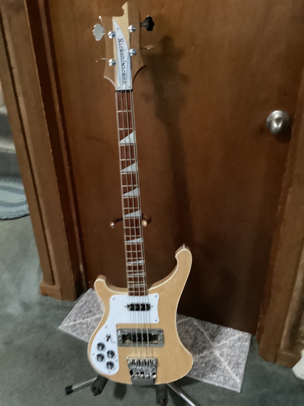 LEFTY 4003 RICKENBACKER Electric Bass Guitar 4 String Natural Maple w/ Case