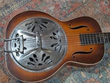 Dobro Model 25 Acoustic ROUND NECK Resonator Guitar Late 1930s Clean Original